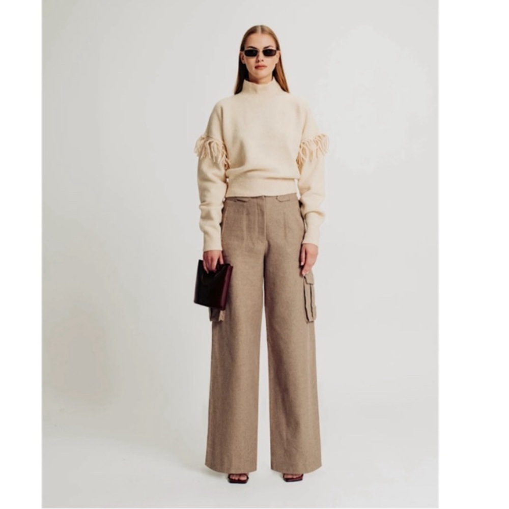 Ronny Kobo NWOT Bernee Wide Leg Linen Blend Pants